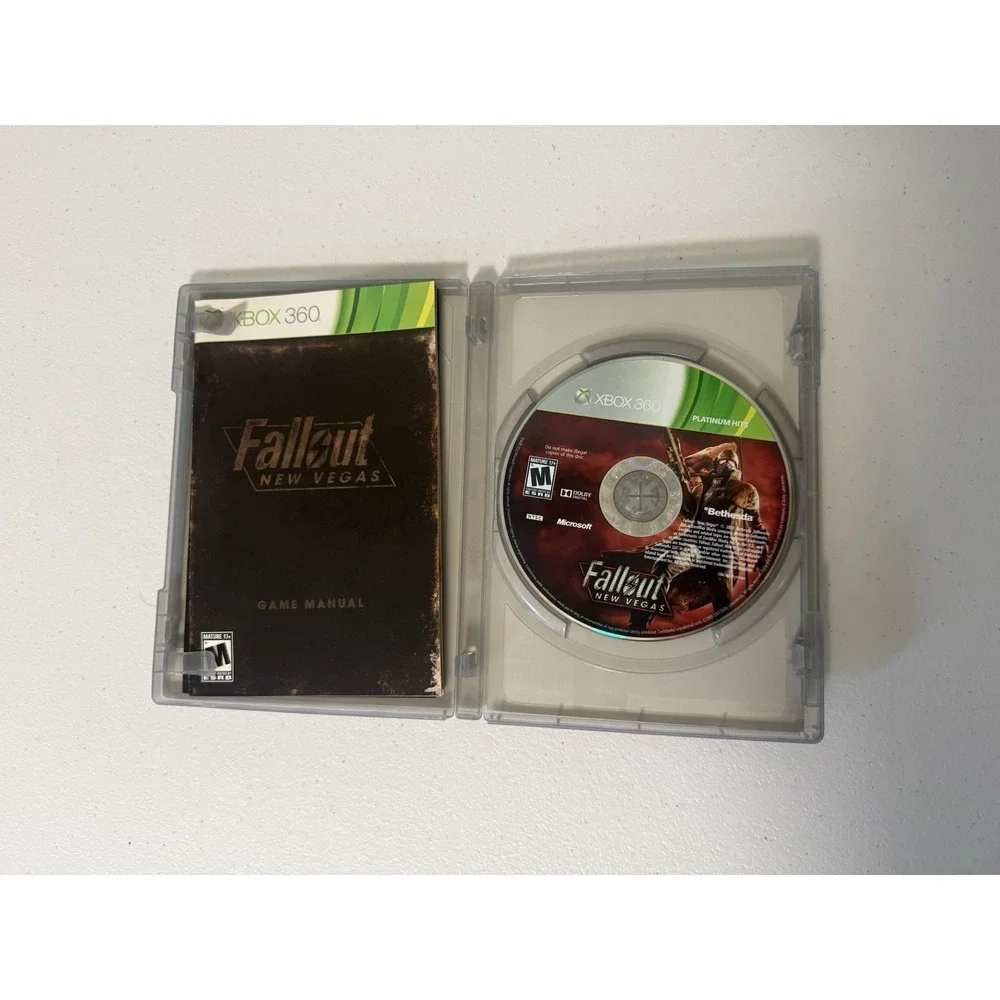 Fallout New Vegas XBOX 360 Game & Case Tested Platinum Hits!
